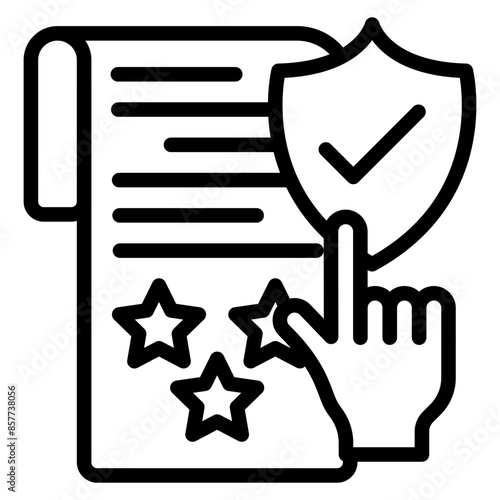 Regulatory Compliance icon vector image. Can be used for Business Risks.