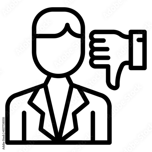 Reputation Damage icon vector image. Can be used for Business Risks.