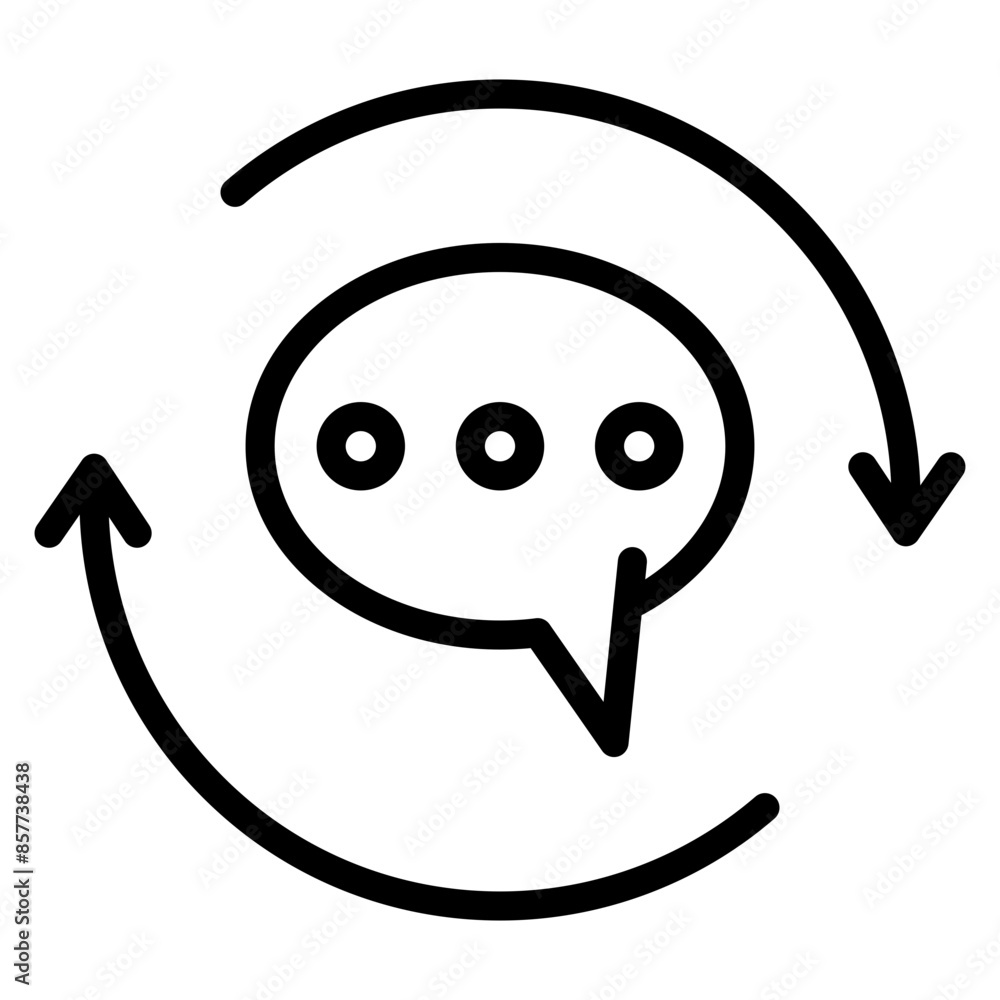 Feedback Loop icon vector image. Can be used for Organization. Feedback Loop icon vector image. Can be used for Organization.