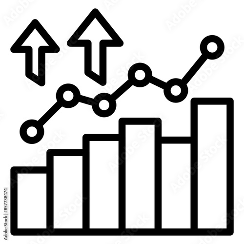 Growth icon vector image. Can be used for Organization.