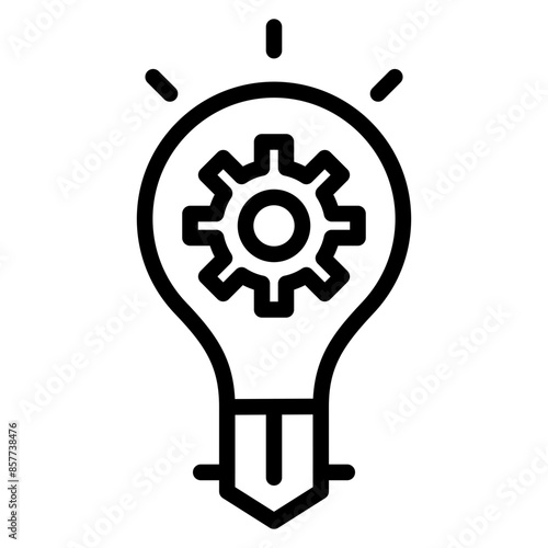 Idea Generation icon vector image. Can be used for Organization.