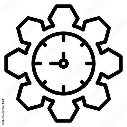 Time Management icon vector image. Can be used for Organization.
