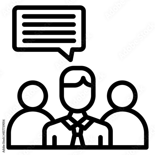 Expert opinion icon vector image. Can be used for Thought Leadership.