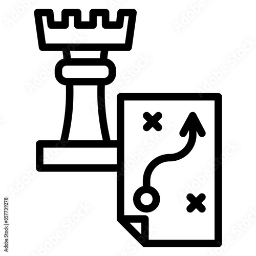 Strategy icon vector image. Can be used for Thought Leadership.