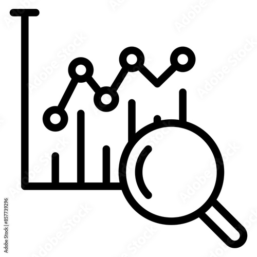 Trend analysis icon vector image. Can be used for Thought Leadership.