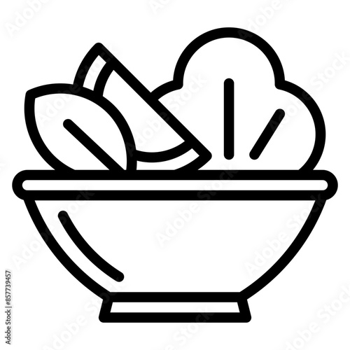 Salad Bowl icon vector image. Can be used for Physical Wellbeing.
