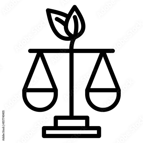 Environmental Justice icon vector image. Can be used for Social Justice.