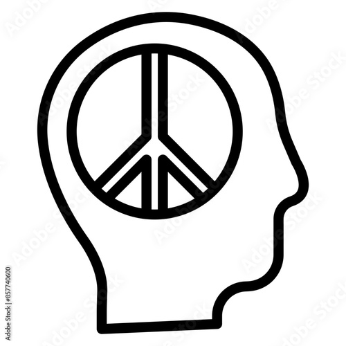 Peace icon vector image. Can be used for Social Justice.