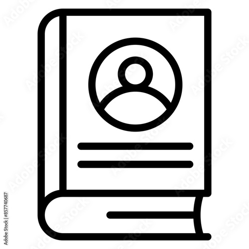 Employee Handbook icon vector image. Can be used for Hiring Process.