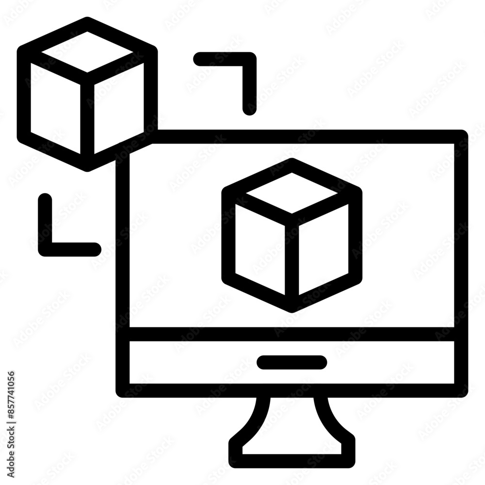 Digital Twin icon vector image. Can be used for Digital Disruption.