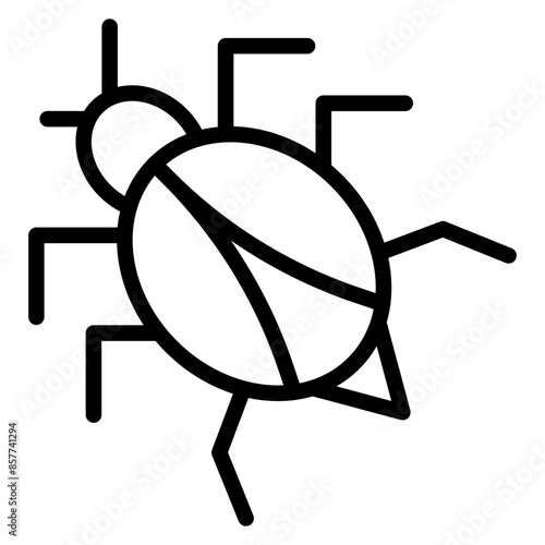 Bug icon vector image. Can be used for Software Testing.