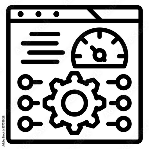 Performance Testing icon vector image. Can be used for Software Testing. photo