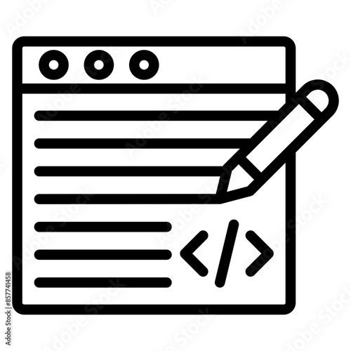 Test Case icon vector image. Can be used for Software Testing.