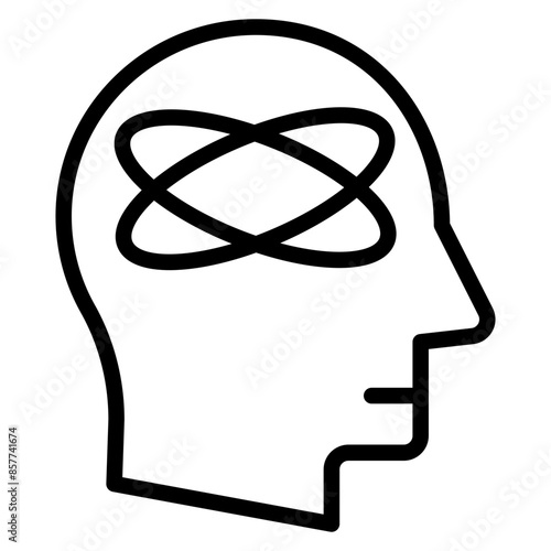 Distraction icon vector image. Can be used for ADHD.