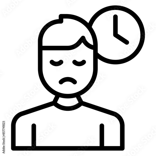 Restlessness icon vector image. Can be used for ADHD.