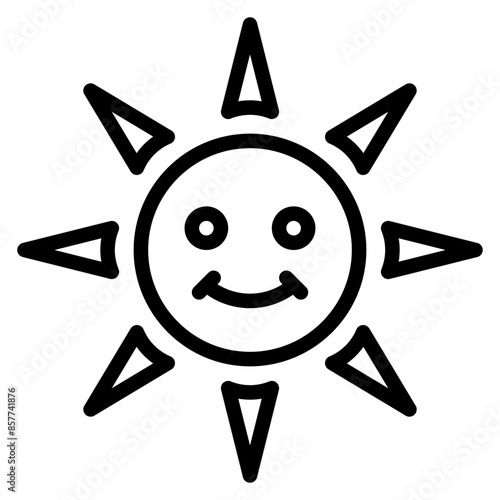 Before Sun icon vector image. Can be used for Skin Burns.