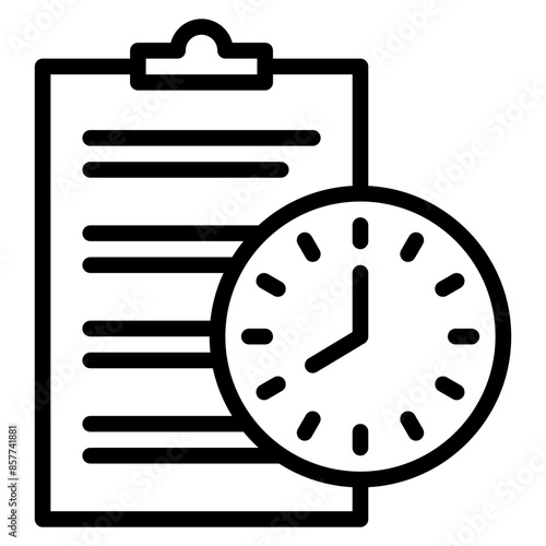 Time Management icon vector image. Can be used for ADHD.