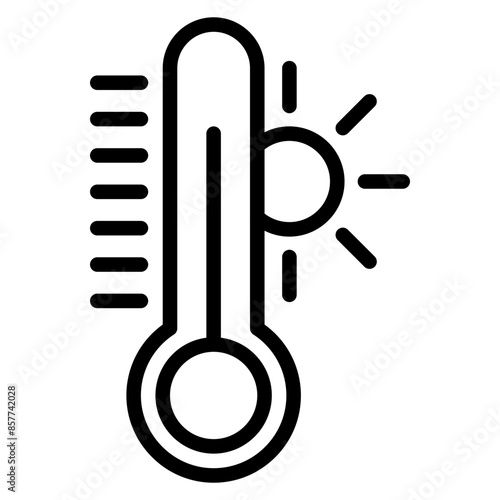Heat icon vector image. Can be used for Skin Burns.