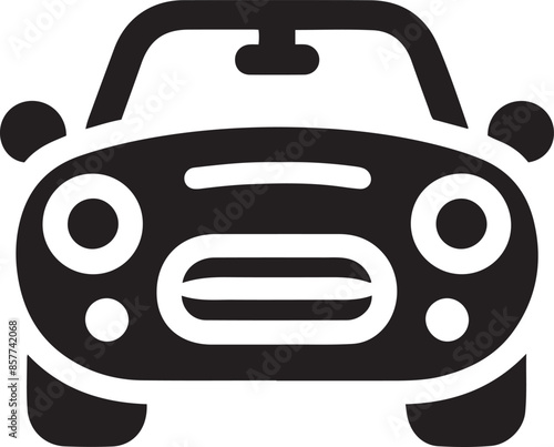 Car symbol icon. Car silhouette vector illustration.