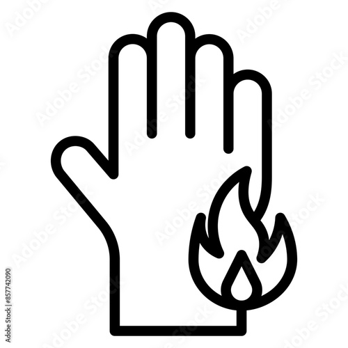 Scald icon vector image. Can be used for Skin Burns.