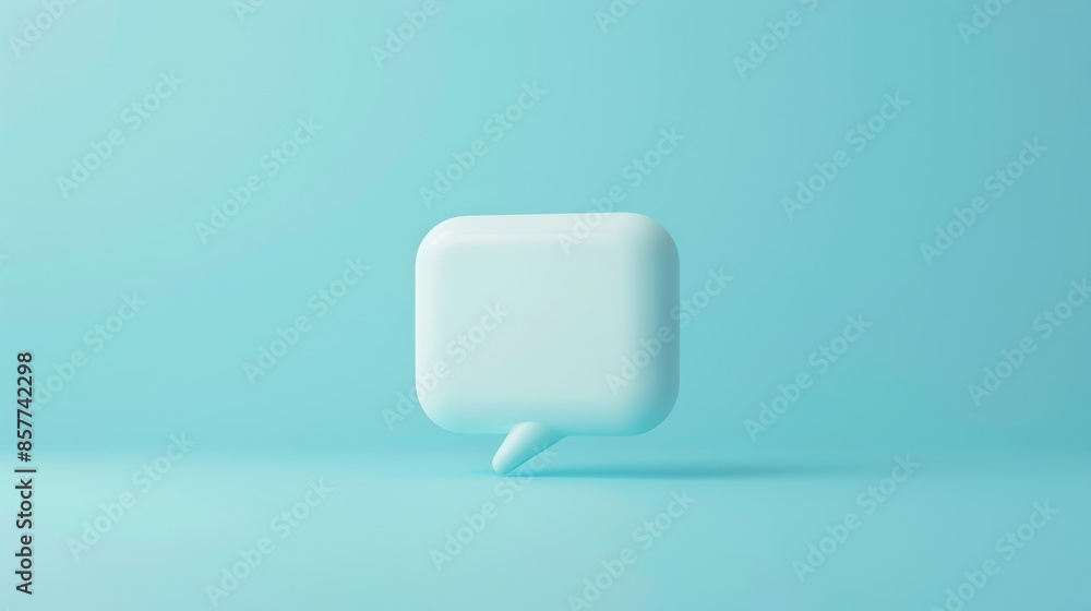 Background with Copy Space. A Bubble in an Isolated Soft Blue Background Background with Copy Space. A Bubble in an Isolated Soft Blue Background