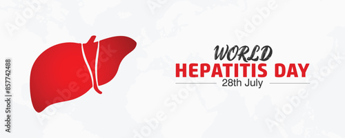 World hepatitis day. vector and illustration, social media design.