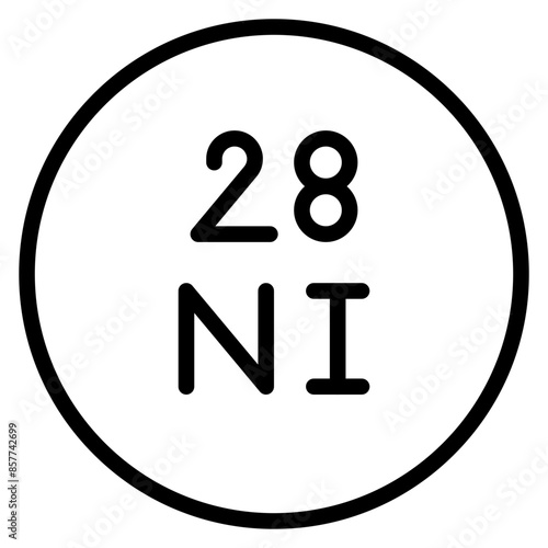 Nickel icon vector image. Can be used for Raw Metrial.