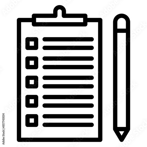 Questionnaire icon vector image. Can be used for Market Research.
