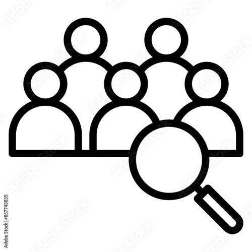 Research Team icon vector image. Can be used for Market Research.