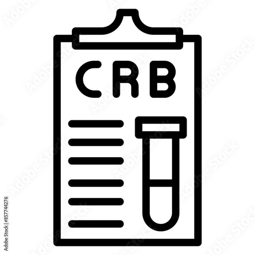 C Reactive Protein icon vector image. Can be used for Medical Tests.