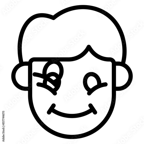 Grateful icon vector image. Can be used for Human Emotions.