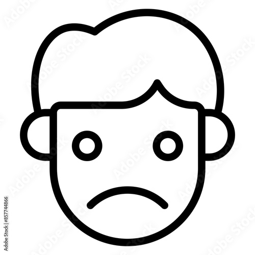 Rejected icon vector image. Can be used for Human Emotions.