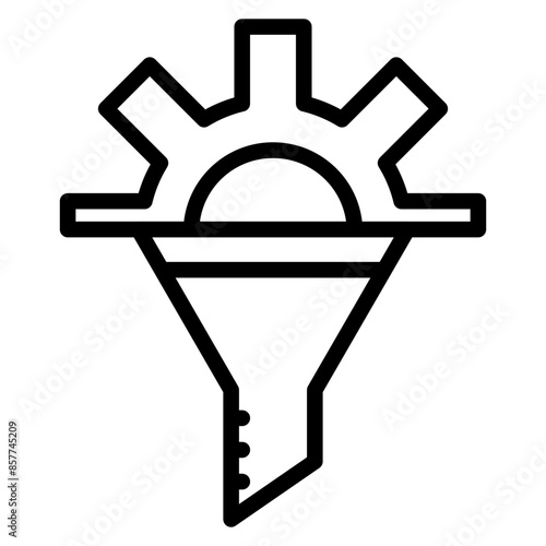 Feature Engineering icon vector image. Can be used for Data Science.