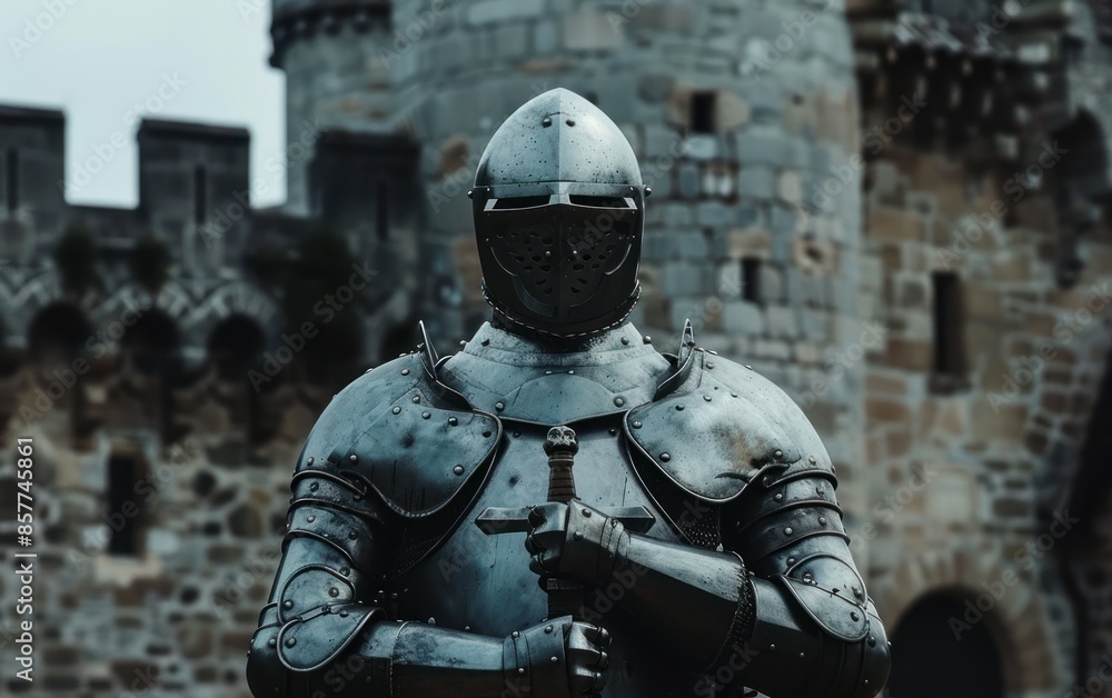 Medieval Knight in Full Armor Medieval Knight in Full Armor