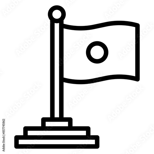 Flags icon vector image. Can be used for Data Science.