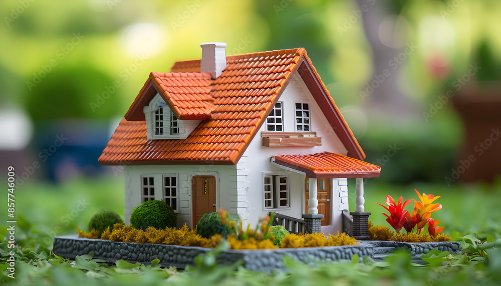 Housing model design ideas for house or apartment projects, design, house, apartment, villa, project, model, construction, business, real estate, AI-generated.