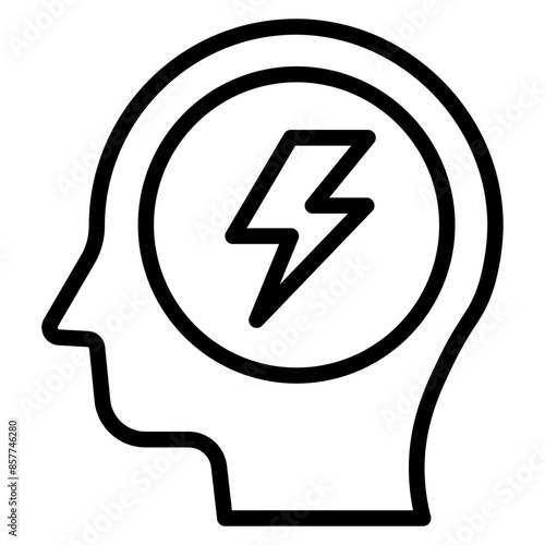 Anxiety icon vector image. Can be used for Burnout.