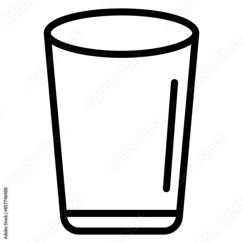 Empty Cup icon vector image. Can be used for Burnout.