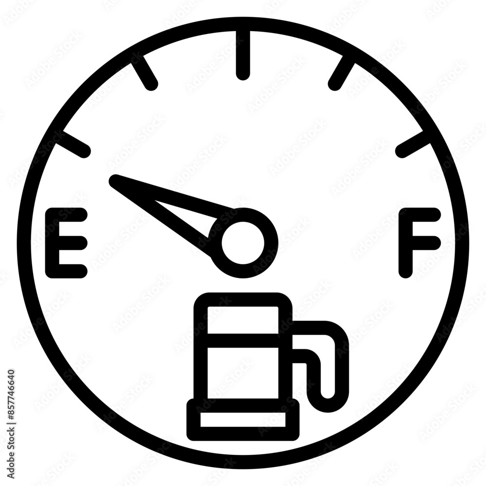 Out of Gas icon vector image. Can be used for Burnout. Out of Gas icon vector image. Can be used for Burnout.