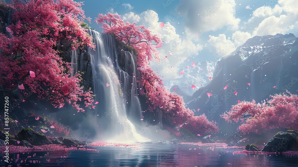 Magical Garden of Eden: Flowered Landscapes, Winding Rivers, and Cascades Magical Garden of Eden: Flowered Landscapes, Winding Rivers, and Cascades