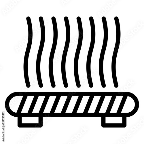 Bed Adhesion icon vector image. Can be used for 3d Printing.