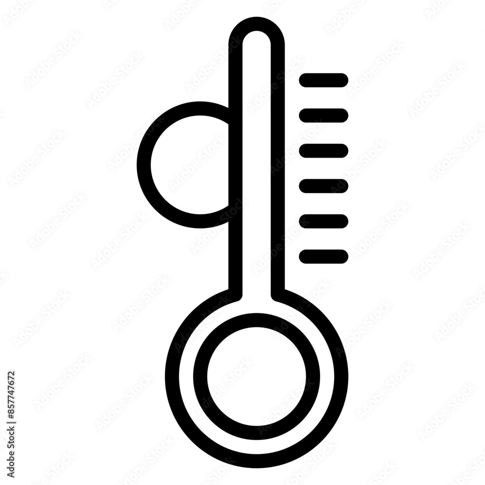 Temperature icon vector image. Can be used for 3d Printing. Temperature icon vector image. Can be used for 3d Printing.