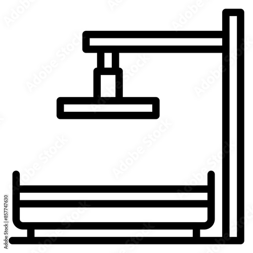 Raft icon vector image. Can be used for 3d Printing.