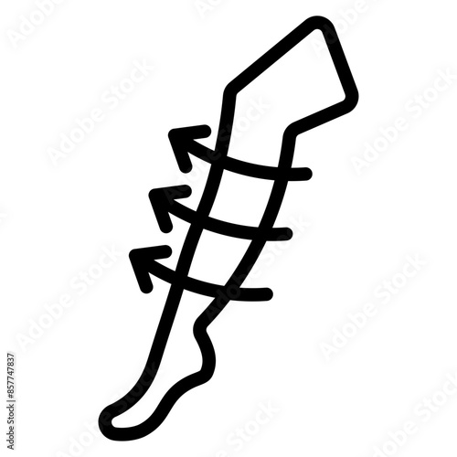 Compression Stockings icon vector image. Can be used for Plastic and Cosmetic Surgery.