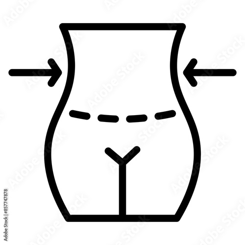 Liposuction icon vector image. Can be used for Plastic and Cosmetic Surgery.