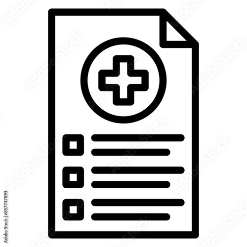 Medical Consent icon vector image. Can be used for Plastic and Cosmetic Surgery.
