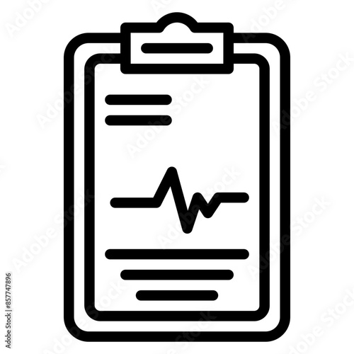 Patient Chart icon vector image. Can be used for Plastic and Cosmetic Surgery.