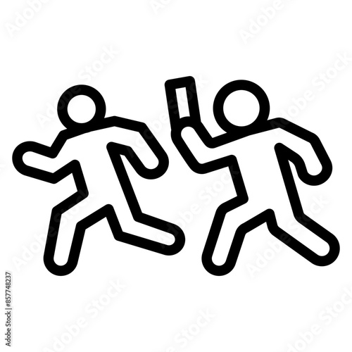 Relay Baton icon vector image. Can be used for Marathon.