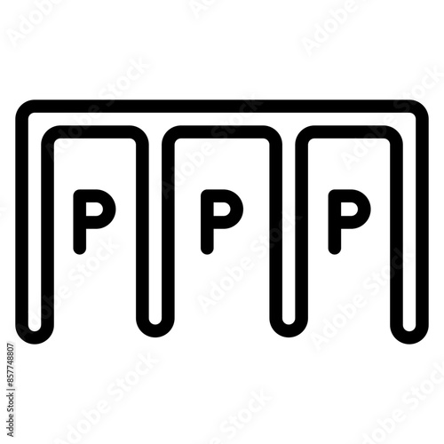 Parallel Parking icon vector image. Can be used for Driving School.