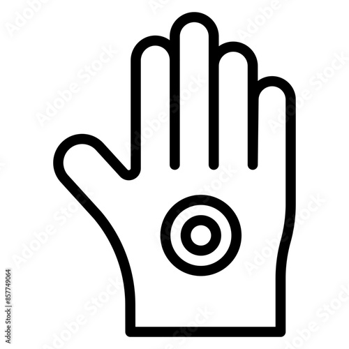 Hand Pain icon vector image. Can be used for Body Ache.